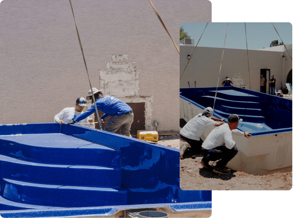 Fiberglass pool in Arizona (1)
