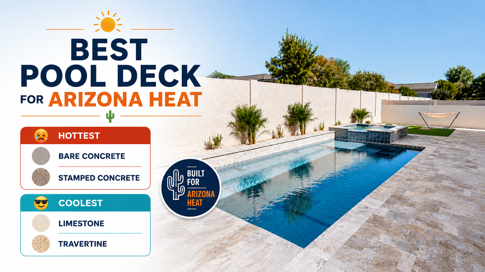 What is the Best Pool Deck for Arizona Heat