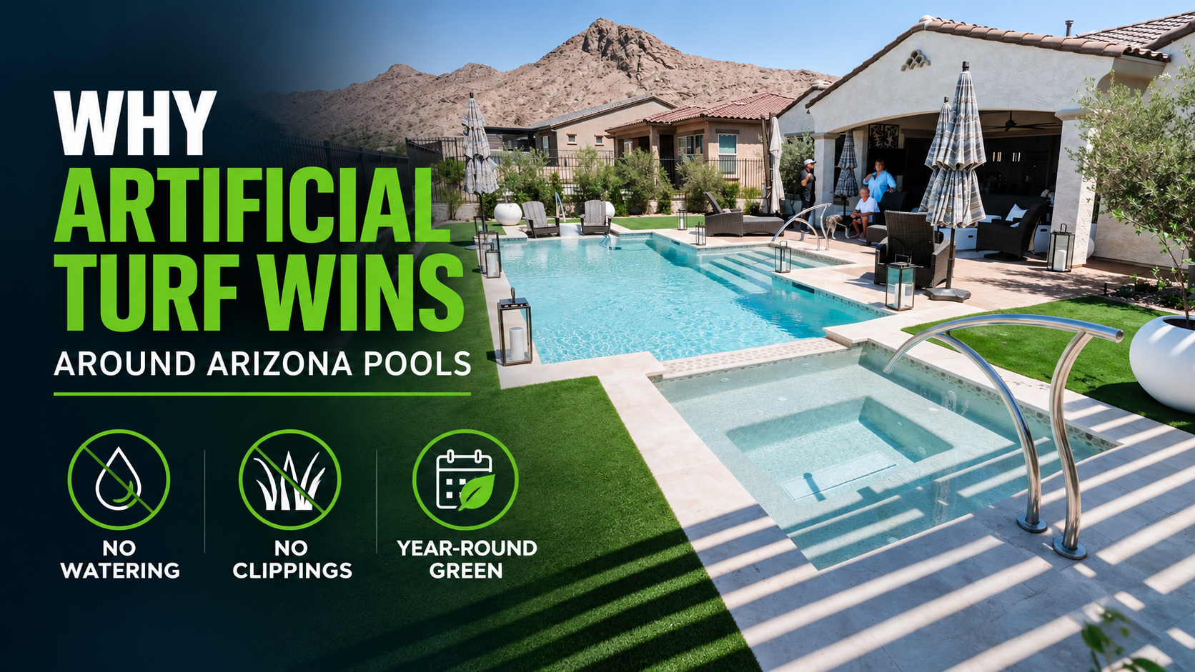 What Is the Best Grass Alternative Around a Pool in Arizona?
