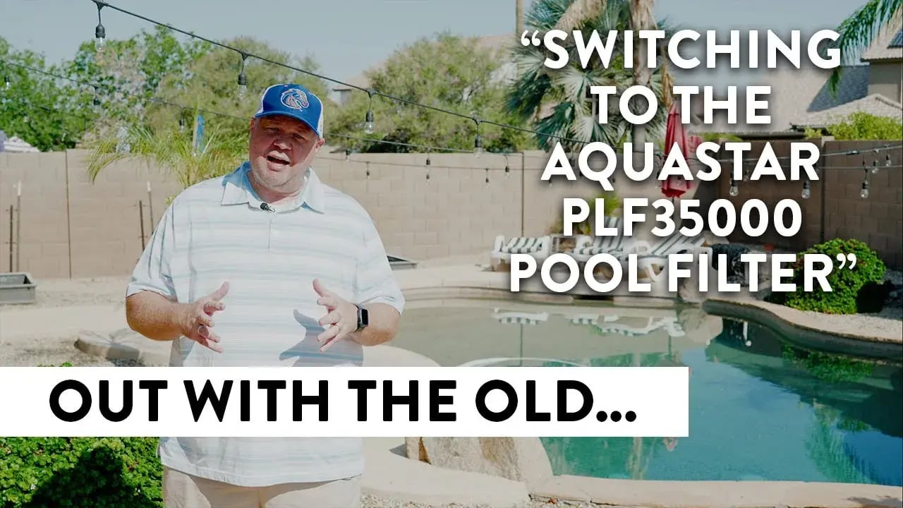 Old Pool Filter Out, Aquastar PLF35000 In