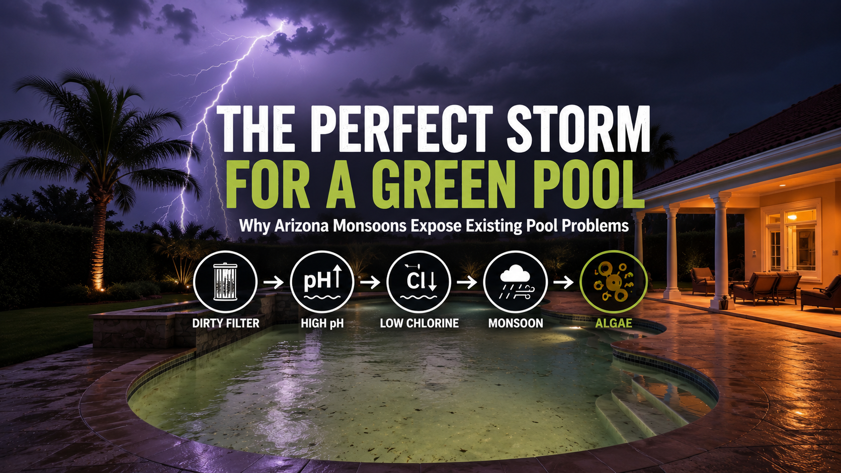 What Happens to an Unattended Pool During Monsoon Season