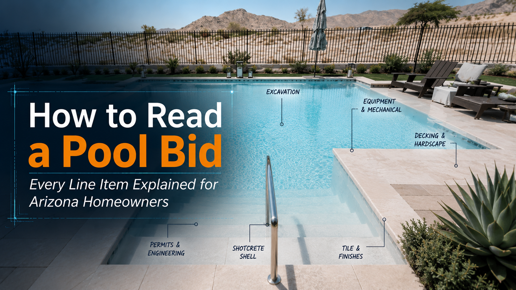 How to Read a Pool Bid? The Line Items Every Arizona Homeowner Should See
